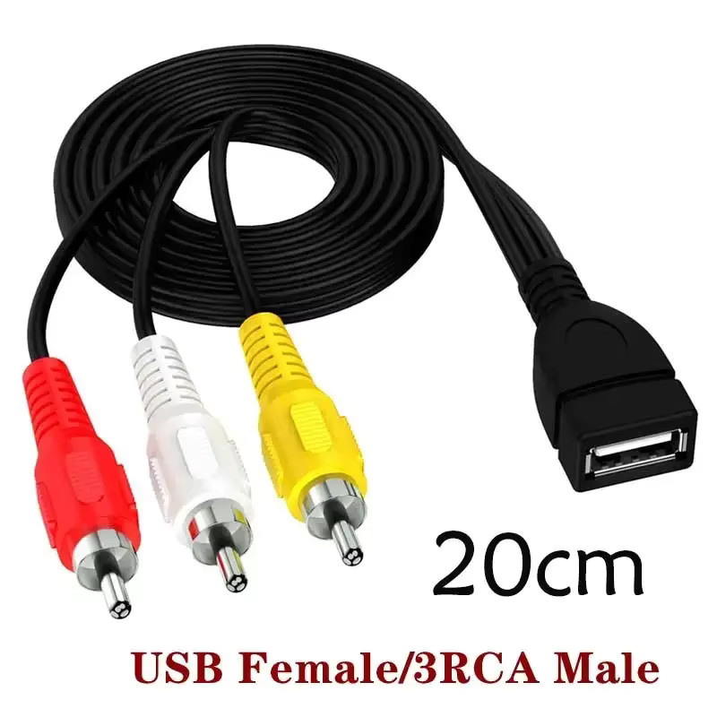 BSN USB auf 3 Cinch Adapter Audio Video Konverter Multicolour - Bild 4