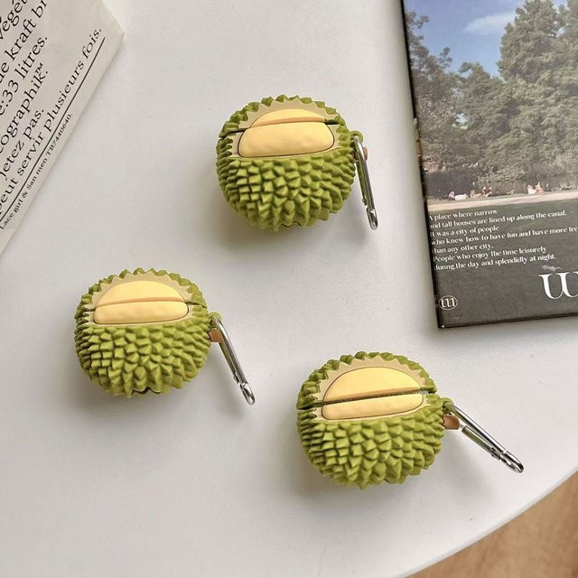 Niedrige Durian Schutzhülle in Grün für Apple AirPods 1 2 3 und AirPods Pro - Bild 1