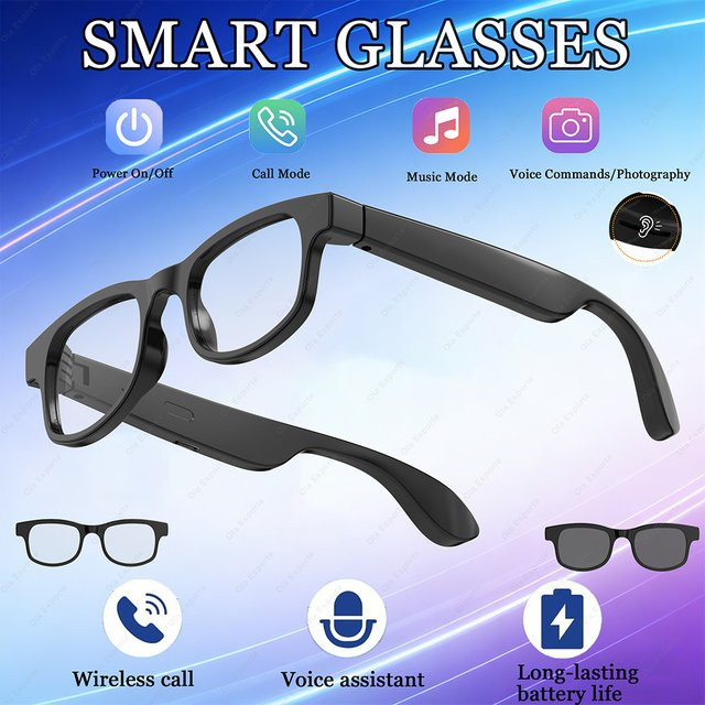 Ola Esporte Smart-Brille mit Bluetooth Audio und Sprachassistent in Schwarz - Bild 1