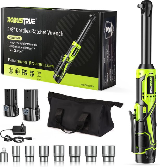 Makita Akku-Ratschenschlüssel-Set 3/8 Zoll mit 6-Zoll Verlängerung und 2,0-Ah-Akku - Bild 1