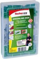 Fischer Meister-Box Rund ums Haus rostfrei mit Dübeln und Schrauben, 120 Teile, grün und transparent - Bild 1