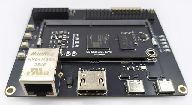 Xilinx Spartan 7 FPGA OS-X25S225 Entwicklungsplatine für eingebettete Systeme in Schwarz - Bild 1