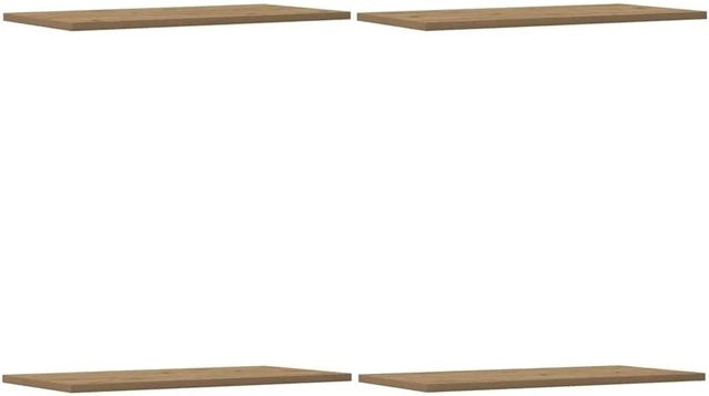 vidaXL Wandregale 4er Set aus Holzwerkstoff in Artisan-Eiche, Farbe Braun, B: 60 cm, T: 30 cm, H: 1,5 cm - Bild 1