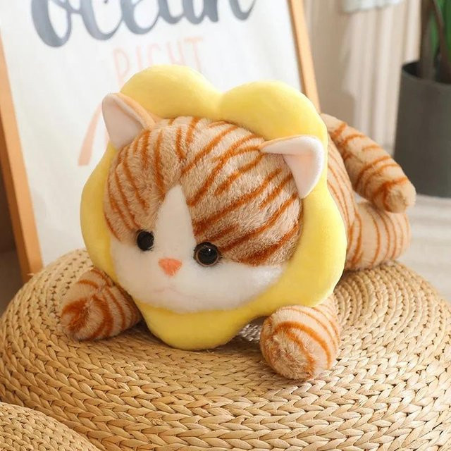 Yiran toy Kawaii Katze Toast Blume Brot Taiyaki Löwe Plüschtier, 40cm - Bild 1