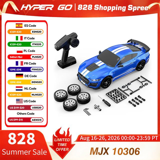 MJX Hyperr Go MJX 10306, Ferngesteuertes Auto, 1/10, 4WD, Drift, Kletter-Spielzeug - Bild 1