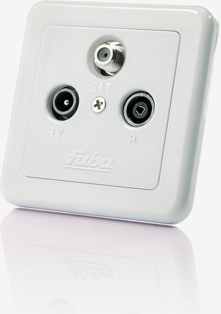Fuba GAD 300 Stichleitungsdose aus Metall in Weiß - Bild 1