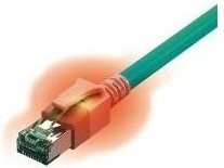 saCon S/FTP Ethernet LAN Kabel Kat.6A, Länge: 10 m, Farbe: türkis - Bild 1