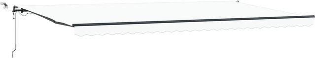 vidaXL Markisenstoff aus Polyester in Weiß, Breite: 600 cm, Tiefe: 300 cm - Bild 1