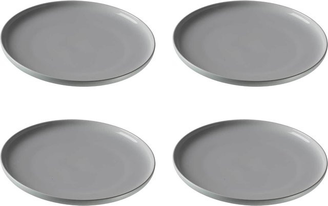 Ritzenhoff & Breker Speiseteller Jasper Stoneware 4er Set in Grün und Grau Durchmesser: 26,0 cm - Bild 1
