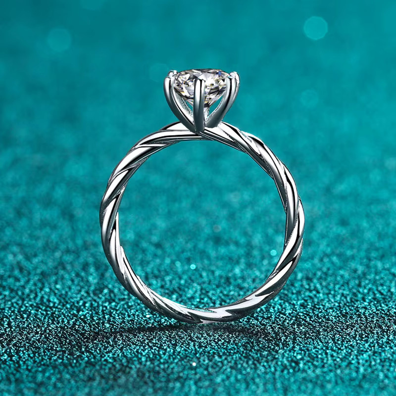 Ring Moissanit, 925 Silber, Damen - Bild 2