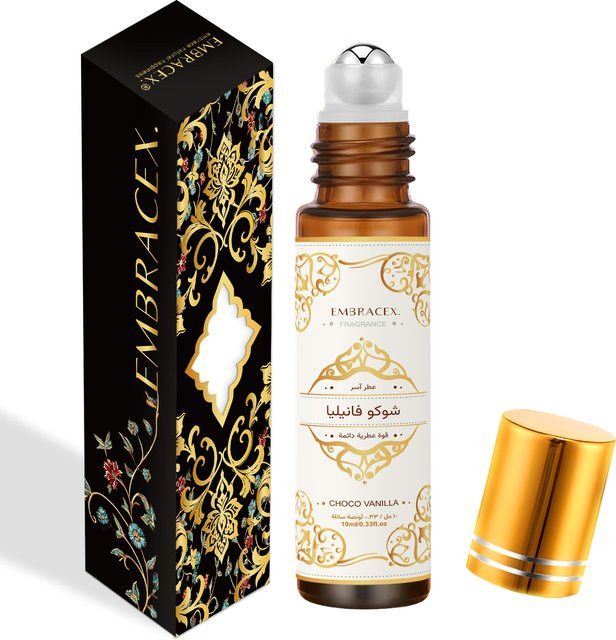 Omuza Ätherisches Schokoladen-Vanille-Öl als Roller für Aromatherapie und Auto-Lufterfrischer, 10 ml - Bild 1