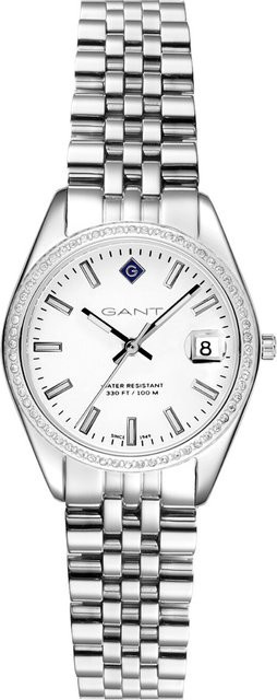 Gant Armbanduhr Sussex Mini, Quarz, Edelstahl, Silber, 28 mm, Damen - Bild 1