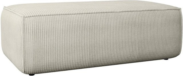 Vente-unique Sitzhocker Amelia in Beige mit Cord-Bezug, Breite: 102 cm - Bild 1