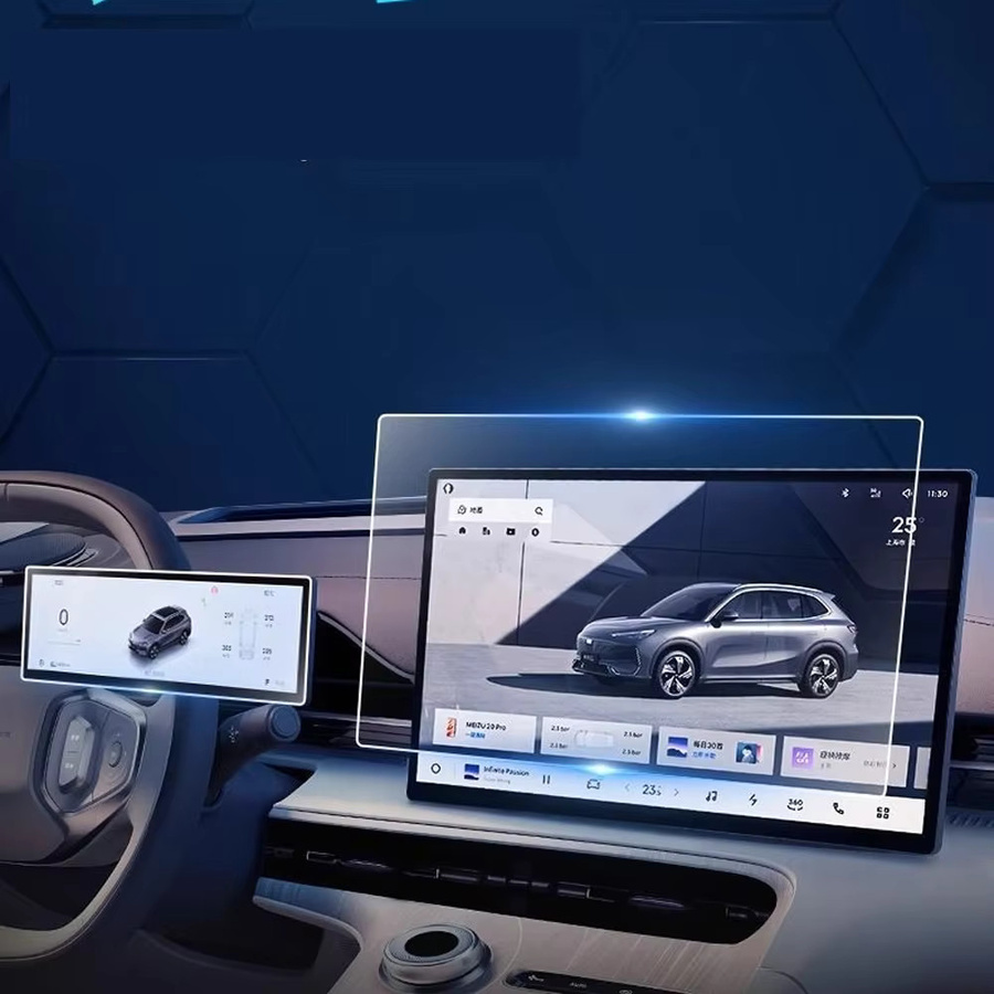 Schutzfolie für BYD Seal 06 GT (Modelljahre 2024 bis 2026) für Zentrale Steuerung, Instrumente, HUD und GPS, transparent - Bild 6