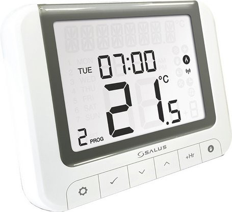 Vitalheizung Funkthermostat mit App-Steuerung, weiß, B/H/T: 11,8 x 2,6 x 9,5 cm - Bild 1