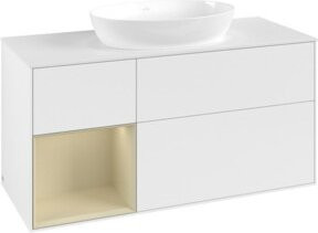 V&B Waschtischunterschrank Finion in Weiß lackiert, Breite: 120 cm, Tiefe: 50,1 cm, Höhe: 50,1 cm - Bild 1