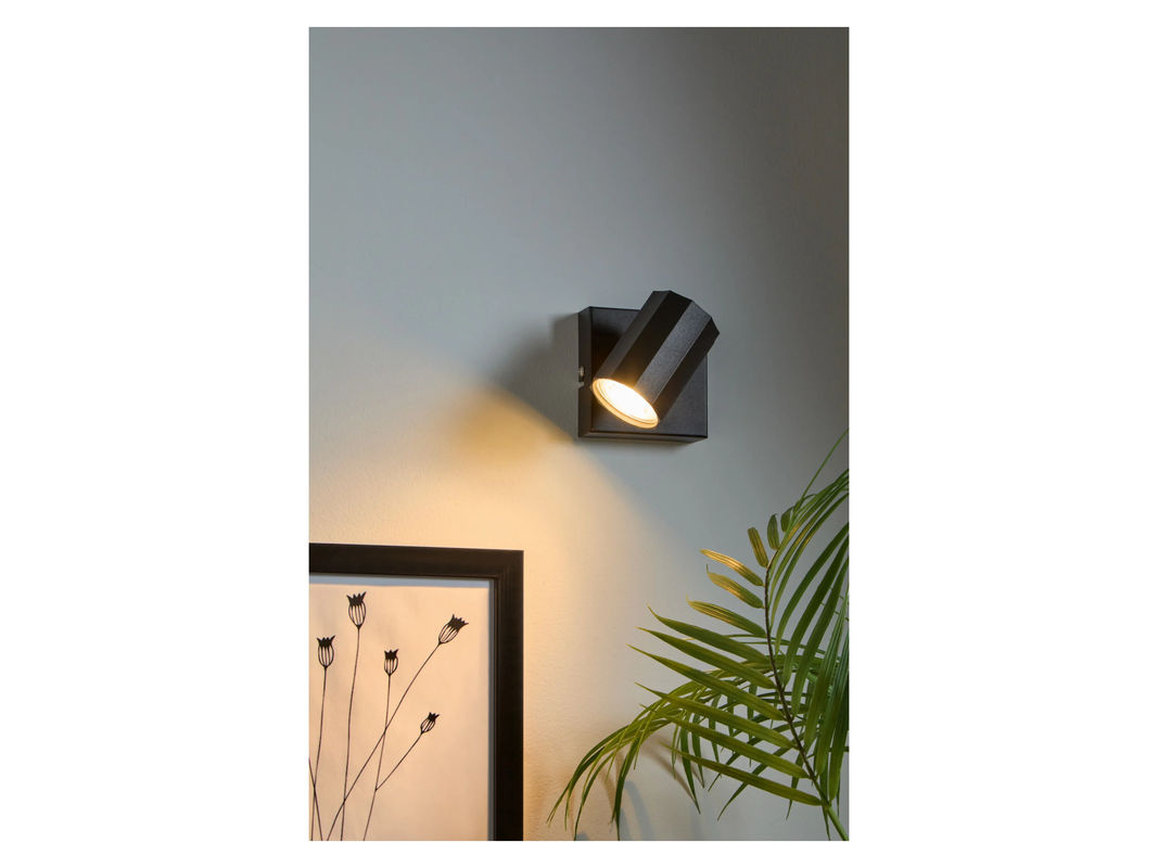 LIVARNO HOME Wand- und Deckenleuchte in Schwarz, quadratischer LED-Spot mit neigbarem und schwenkbarem Design aus Stahl - Bild 3