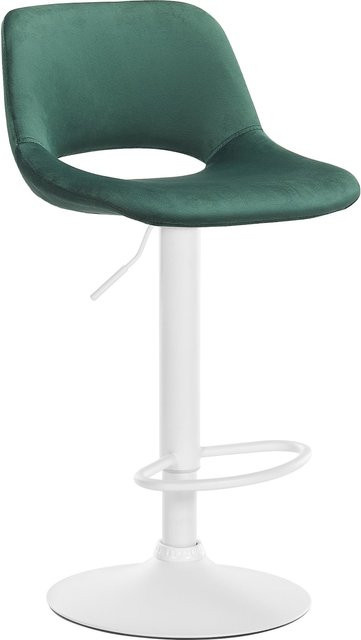 CLP Barhocker Camden mit Samt-Bezug und drehbarer Funktion in modernem Design - Bild 1