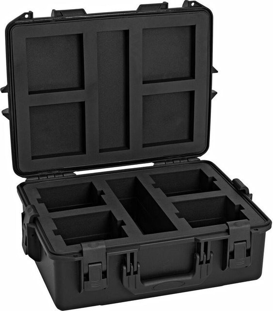 ROADINGER Kunststoffcase für 4x AKKU UP-4 QCL Spot QuickDMX MK2, schwarz, B/T/H: 55 x 42,5 x 21 cm - Bild 1