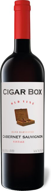 Cigar Box, Cabernet Sauvignon, trocken, Rotwein, 2022, 0,75 l - Bild 1