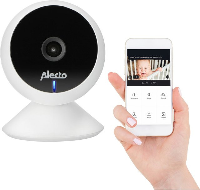 Alecto Smartbaby 5 WLAN-Babyphone mit Kamera und App-Steuerung in Weiß - Bild 1