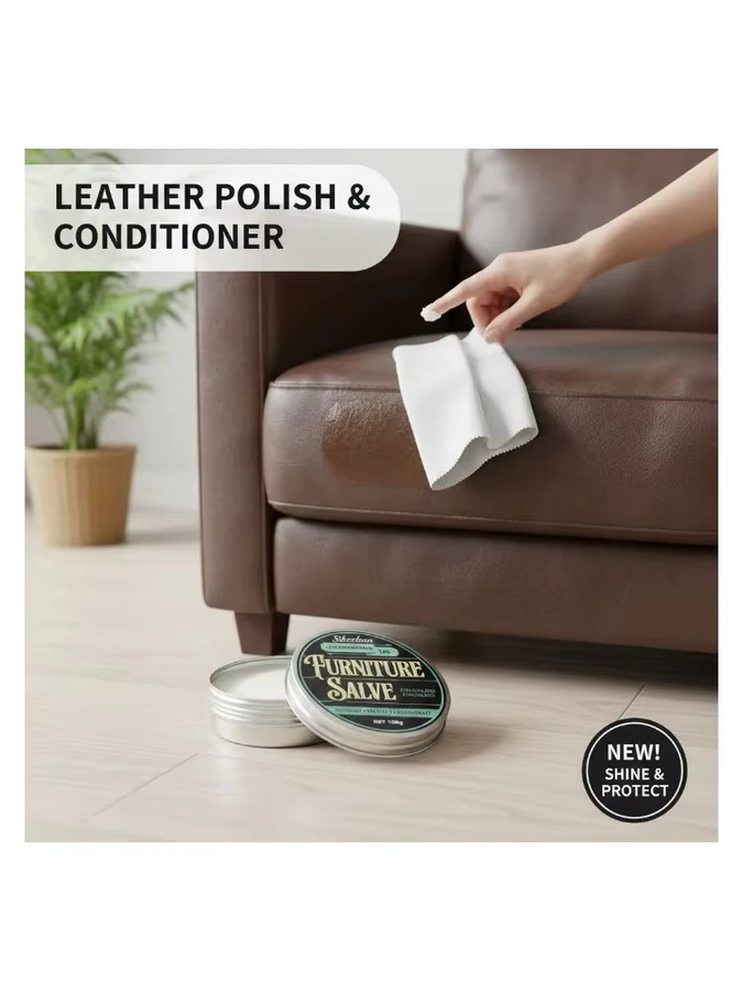 Jaysuing Premium-Lederpolitur zur Wiederherstellung von Glanz und Farbe, transparent, 100 g/50 g - Bild 5