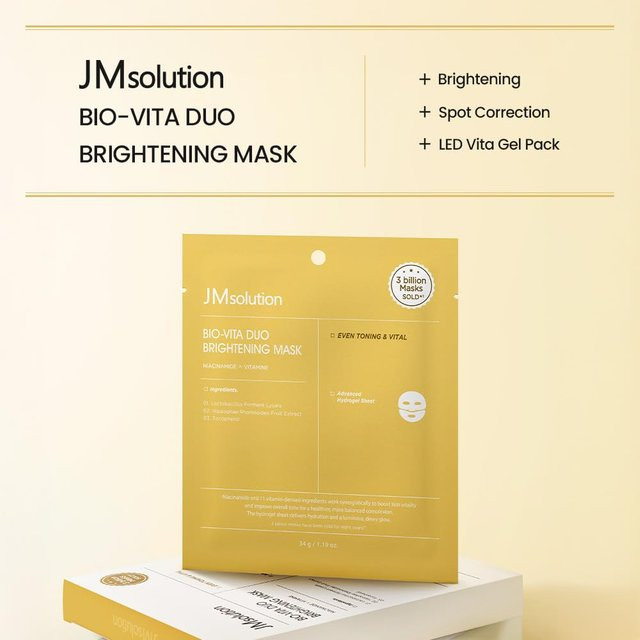 JMsolution Bio-Vita Duo Aufhellende Maske Set, 34 g x 4 Stk., Niacinamid - Bild 1
