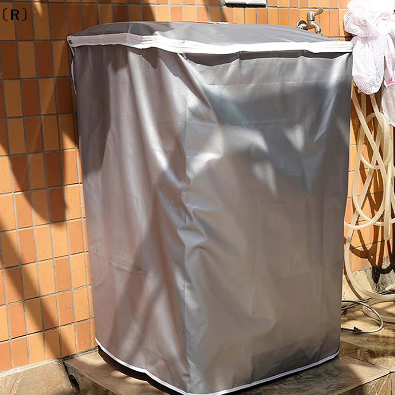 Perofr Omna Waschmaschinen-Abdeckung für Haier Top-Load-Geräte aus wasserdichtem Polyester mit silberfarbener Beschichtung zum Sonnenschutz und gegen Staub - Bild 4