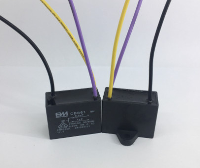 Odoelec CBB61 3-Draht-Kondensator, 0,5/1 uF, 450 V, Schwarz - Bild 1