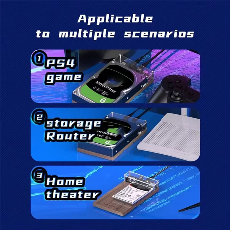 Maiwo SAS und SATA HDD SSD Dockingstation mit USB 3.0 für 2.5 und 3.5 Zoll Festplatten - Bild 3