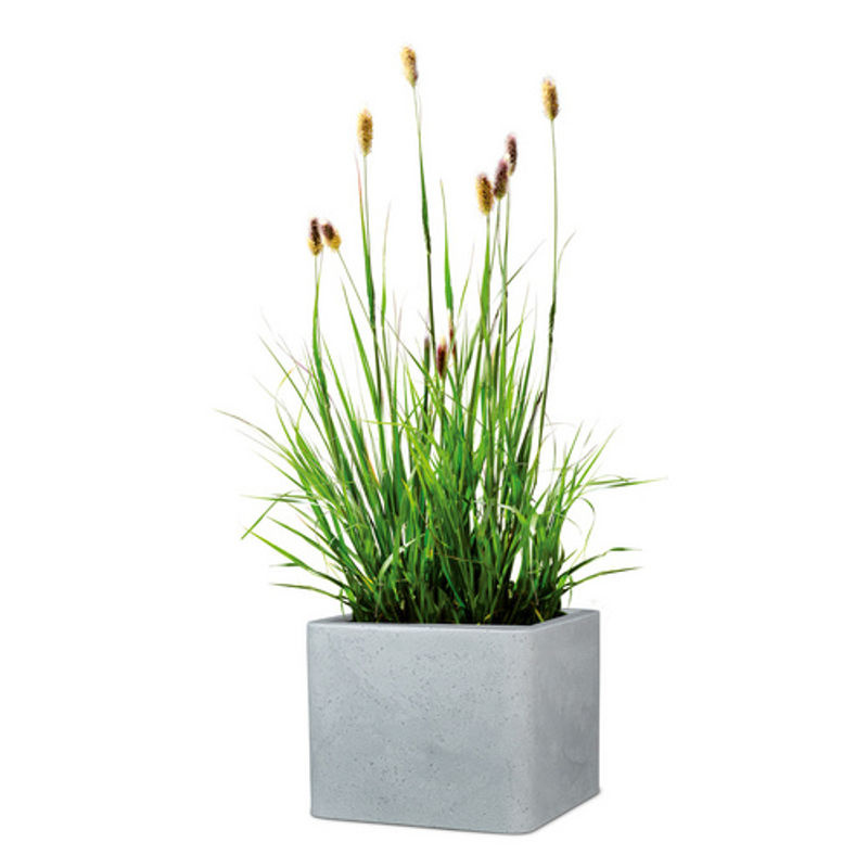 SCHEURICH Pflanzgefäß Quadro aus Kunststoff in Grau und Beige, Durchmesser: 40 cm, Höhe: 31 cm - Bild 2