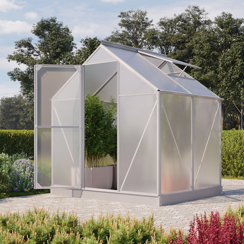 Vitavia Gewächshaus Eos 3100 aus Aluminium mit 3,1 m² Fläche und 4 mm HKP-Verglasung - Bild 3
