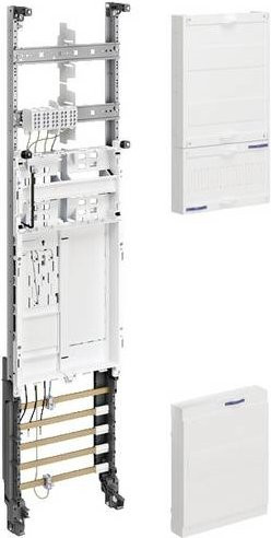 Hager ZH3EZ17N Komplettfeld Verteilungstafel aus Stahl in Weiß B: 110,0 cm, H: 25,0 cm, T: 20,5 cm - Bild 1