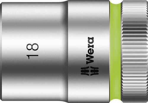 Wera Zyklop Außen-Sechskant Steckschlüsseleinsatz 18 mm, 1/2 Zoll, Silber - Bild 1