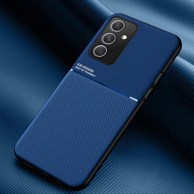 Magnetische Fundas Coque Schutzhülle für Samsung Galaxy A54 5G A35 A55 A15 A25 A05 A14 A24 A34 in Blau mit integrierter Autohalterung und rutschfestem Design - Bild 1