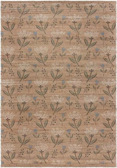 Flair Rugs Kurzflorteppich Arriana in Beige mit floralem und ethnischem Design, B/T: 200 x 290 cm - Bild 1