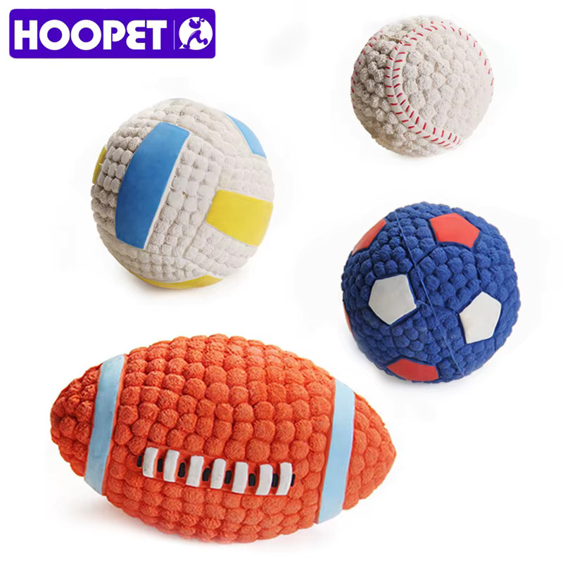 Hoopet Hund Spielzeug Bälle, Quietschen, Tennis, Fußball, Zahnreinigung - Bild 2
