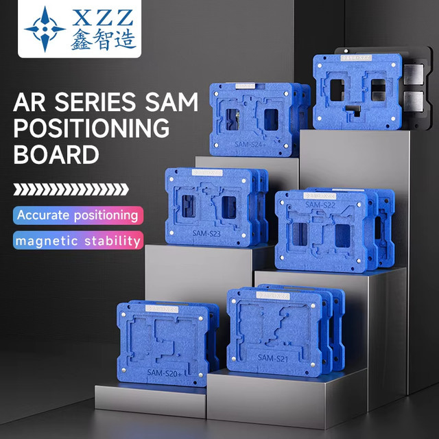XZZ Samsung Galaxy Motherboard Mittelrahmen Magnetische BGA-Schablonenplattform für S20 S21 S22 S23 S24 S25 Ultra Zinnbestückungstisch in Blau - Bild 1