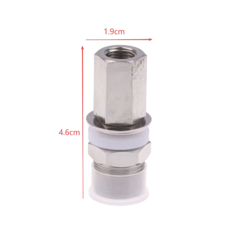 KOQZM CCA4 Antennenmontageadapter SO-239 auf 3/8-24 Gewinde in Silber - Bild 2