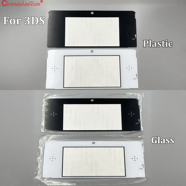 ChengHaoRan Ersatz-LCD-Glasdisplay für Nintendo 3DS in Schwarz oder Transparent - Bild 1