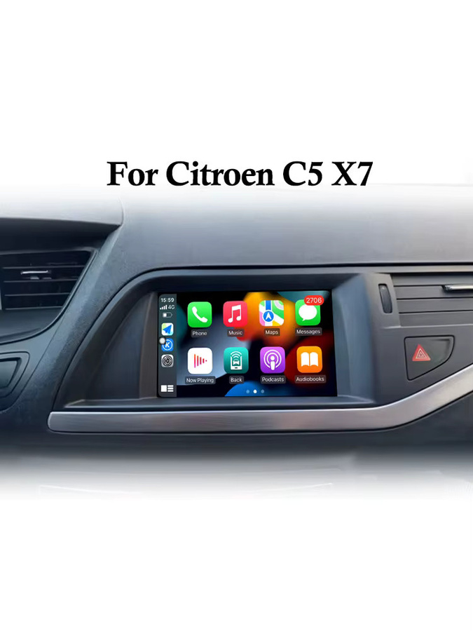 KJ-NAVI Android 16 Autoradio für Citroen C5 X7 mit 7 Zoll Touchscreen, GPS, Bluetooth und Wi-Fi in Schwarz - Bild 4