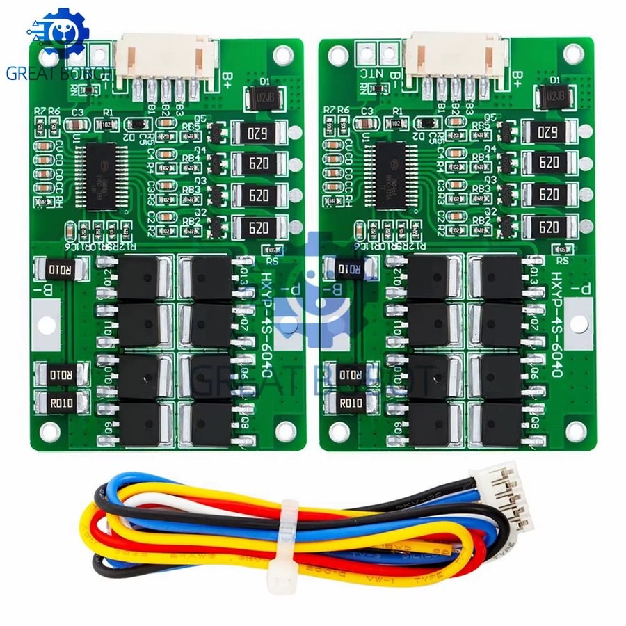 Baishundianzi LiFePO4 BMS Batteriemanagementsystem für 4S 12,8V bis 14,4V, Grün - Bild 3
