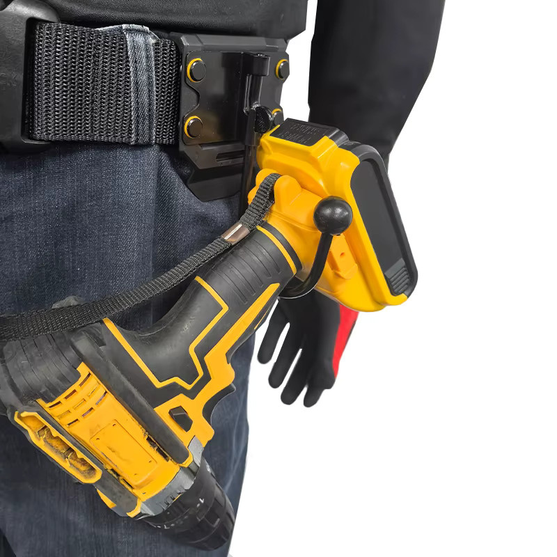 TOOLSTACK Multifunktionaler Handwerkzeughaken als tragbarer Gürtelhaken für Bohrmaschinen und Hämmer, universeller DIY-Werkzeughalter - Bild 4