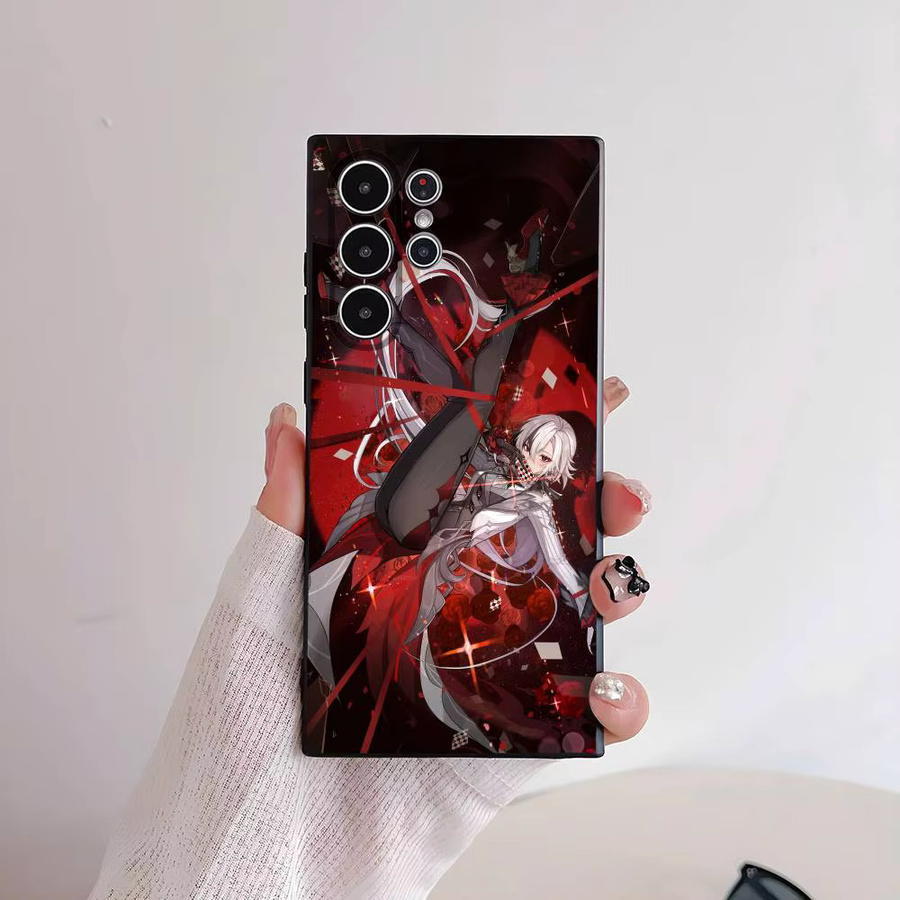 Arlecchino Genshin Impact Handyhülle für Samsung Galaxy S25 S24 S23 S22 S21 S20 Ultra Plus 5G Frosted Non-Slip Soft Cover - Bild 2