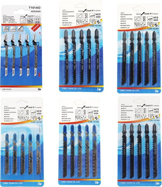 5-teiliges Stichsägeblatt-Set für Holz und Metall mit den Klingen T144D, T244D, T118A, T111C und T127D - Bild 1