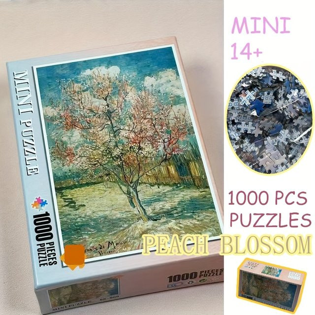MaxRenard Pfirsichblüte Puzzle, 1.000 Teile, ab 14 Jahren - Bild 1
