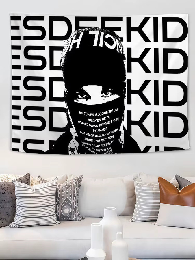 Singer EsDeeKid Rebel Flagge in Weiß als textile Dekoration für Innen und Außen - Bild 7