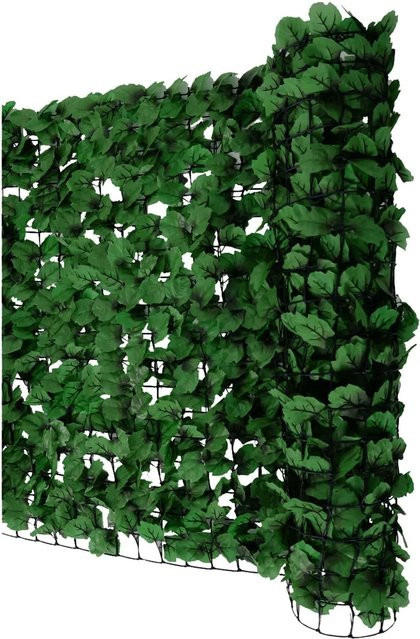 PROREGAL Balkonsichtschutz künstliche Hecke blickdicht dunkelgrün B/H: 300 x 100 cm, Tiefe: 1 cm - Bild 1