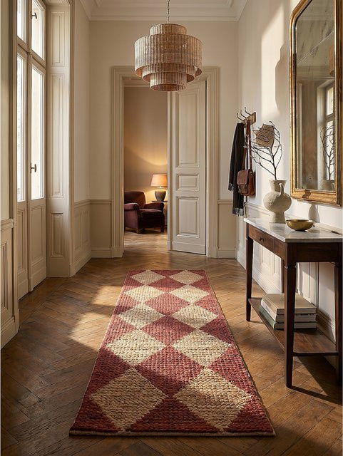 Läufer Kadima Design Rauten in Terrakotta B: 60 cm, L: 230 cm - Bild 1