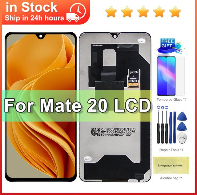 Huawei Mate 20 Ersatz Display LCD Touch Screen Digitizer in Schwarz für HMA-L09 HMA-L29 - Bild 1